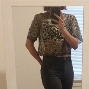 Vintage Lace Crop Top